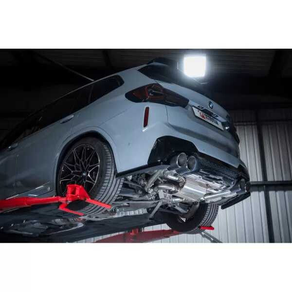 Klapková náhrada zadního tlumiče výfuku BMW X3 M LCI vč. Competition (2022-2024) Scorpion Exhaust - karbonové Ascari koncovky