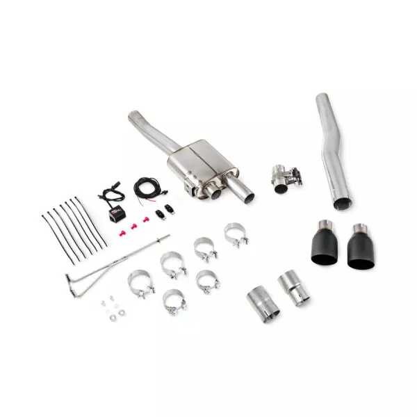 Klapkový GPFback výfuk Mini Cooper S F56 vč. JCW Scorpion Exhaust - Bez rezonátoru / Keramické Daytona koncovky