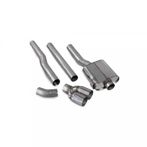 Mini Challenge Catback výfuk Mini Cooper S F56 vč. JCW, Challenge & TunR Scorpion Exhaust - Bez rezonátoru / Leštěné STW koncovky