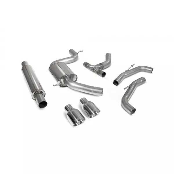 GPF-back výfuk VW Golf GTi Mk8 Scorpion Exhaust - S rezonátorem / koncovky Daytona