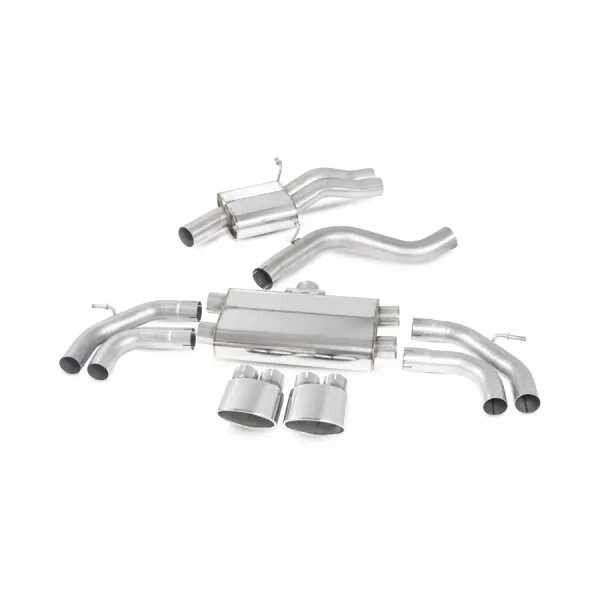 Cat-back výfuk Audi TT RS (8S) 2.5 TFSI Scorpion Exhaust - S rezonátorem / leštěné koncovky