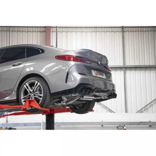 GPF-back výfuk BMW M235i xDrive F44 Gran Coupe Scorpion Exhaust - S klapkou / černé koncovky Daytona
