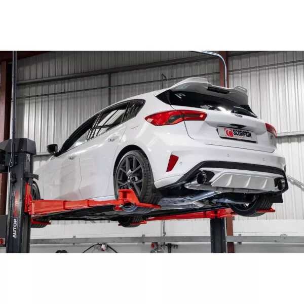 GPF-back Predator výfuk Ford Focus Mk4 ST Scorpion Exhaust - leštěné koncovky Daytona