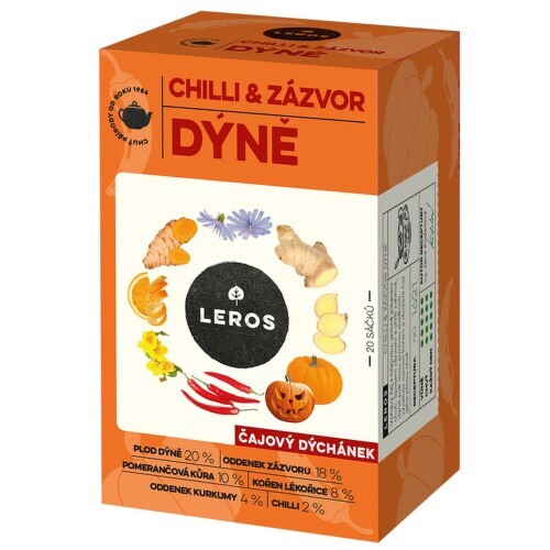 LEROS Čajový dýchánek chilli & zázvor dýně 20x2g