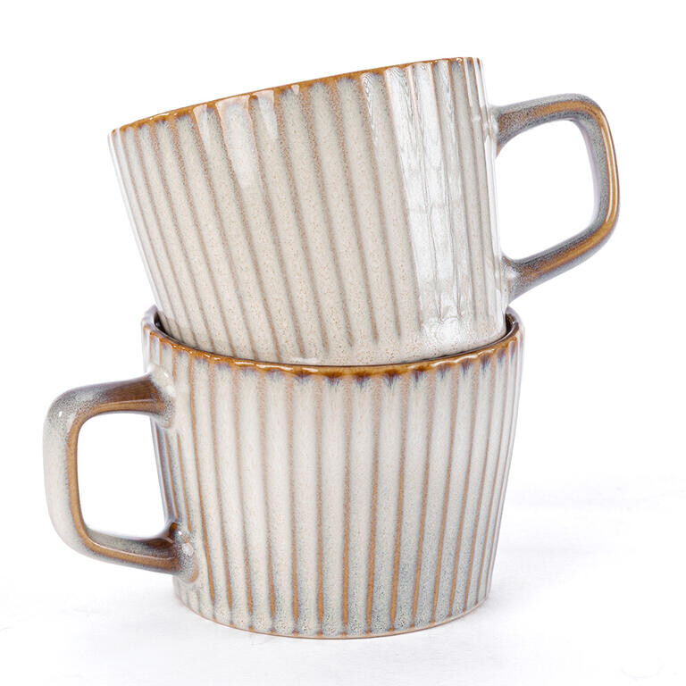 Sada keramických hrnků CREAM 190 ml, 2 ks