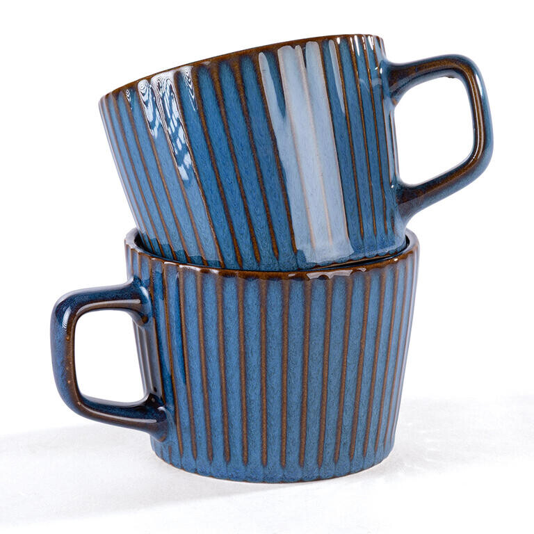 Sada keramických hrnků BLUE 190 ml 2 ks