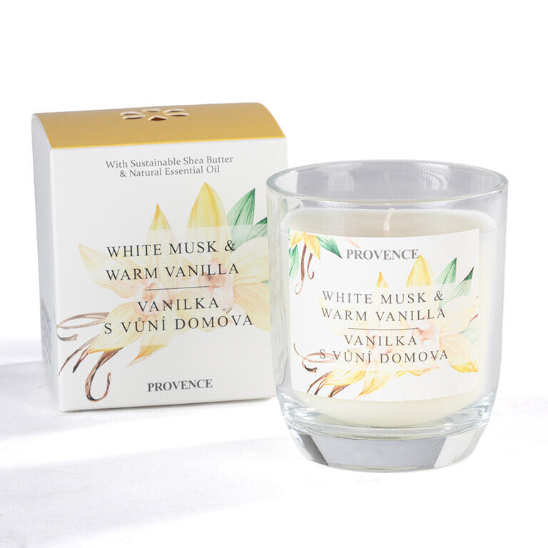 Svíčka ve skle VANILKA S VŮNÍ DOMOVA