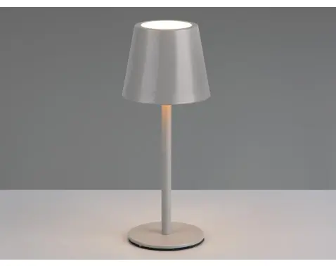 Nabíjecí LED stolní lampička Diaz, šedá