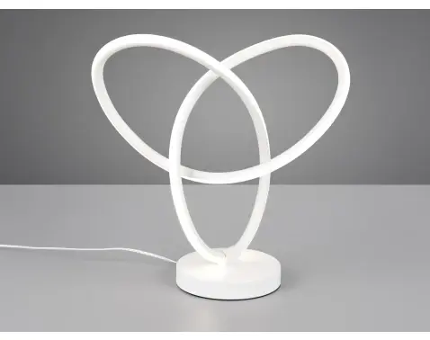 Stolní lampa LED Lando, bílá
