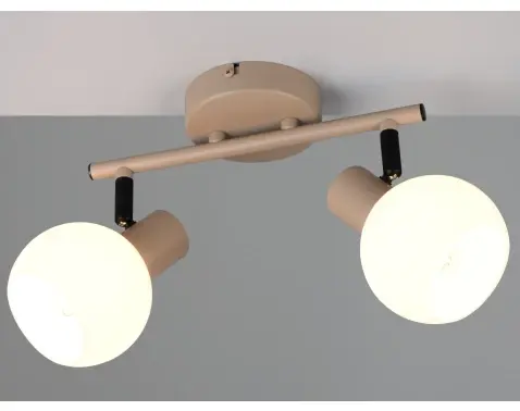 Stropní/nástěnné osvětlení Boba, béžová, 2 svítidla