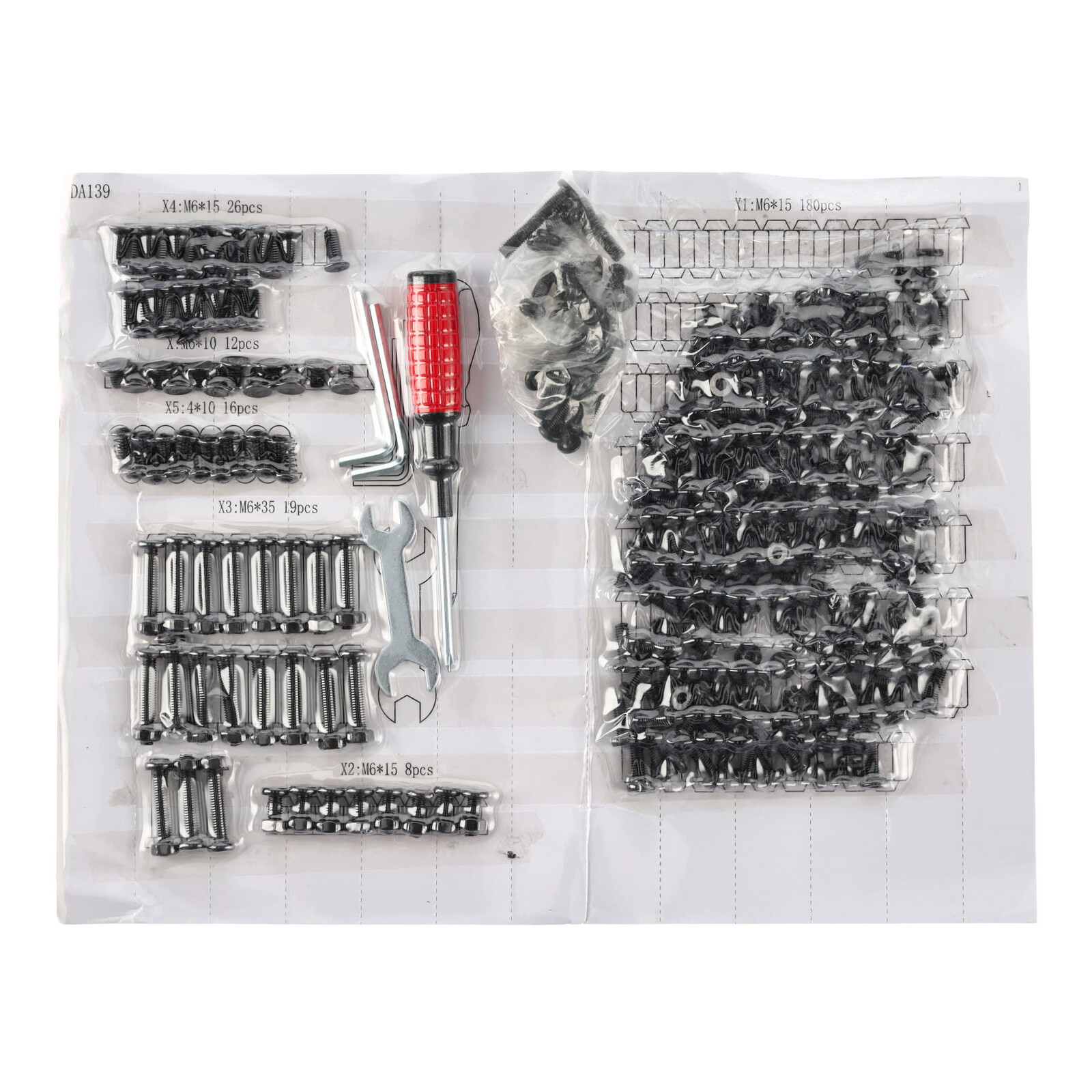 sada šroubů - Pantheon Cortina 3 x 3