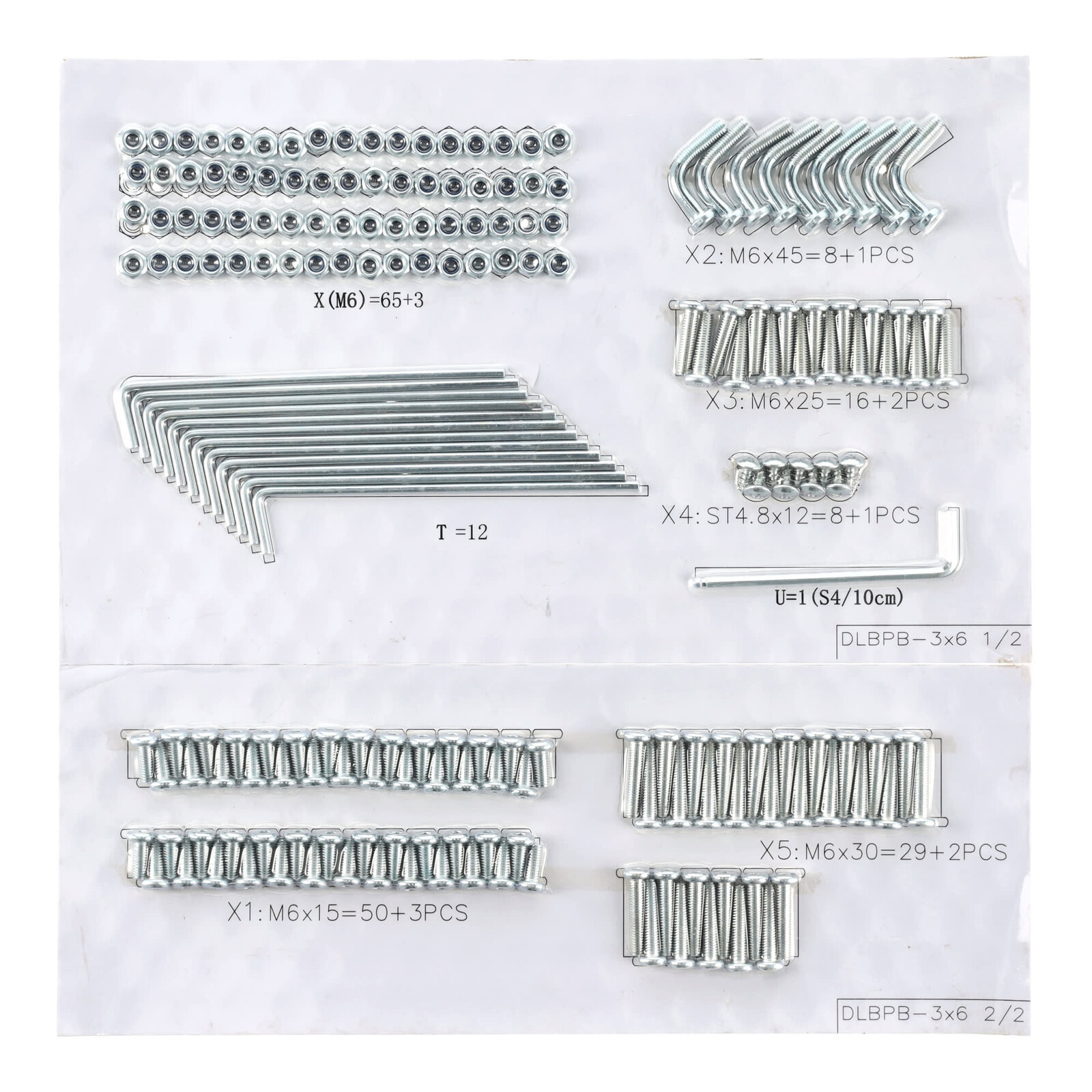 NA sada šroubů - Mondo 3 x 6