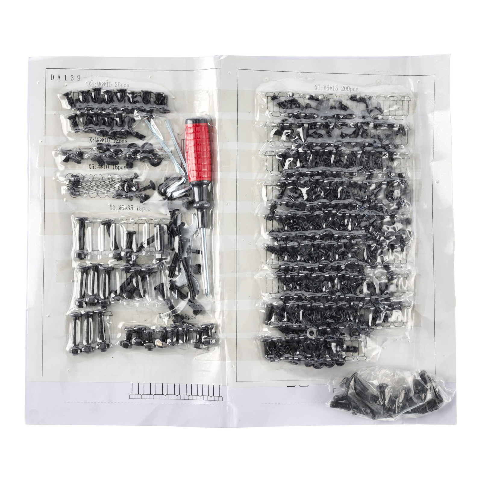 sada šroubů - Pantheon Cortina 3 x 4