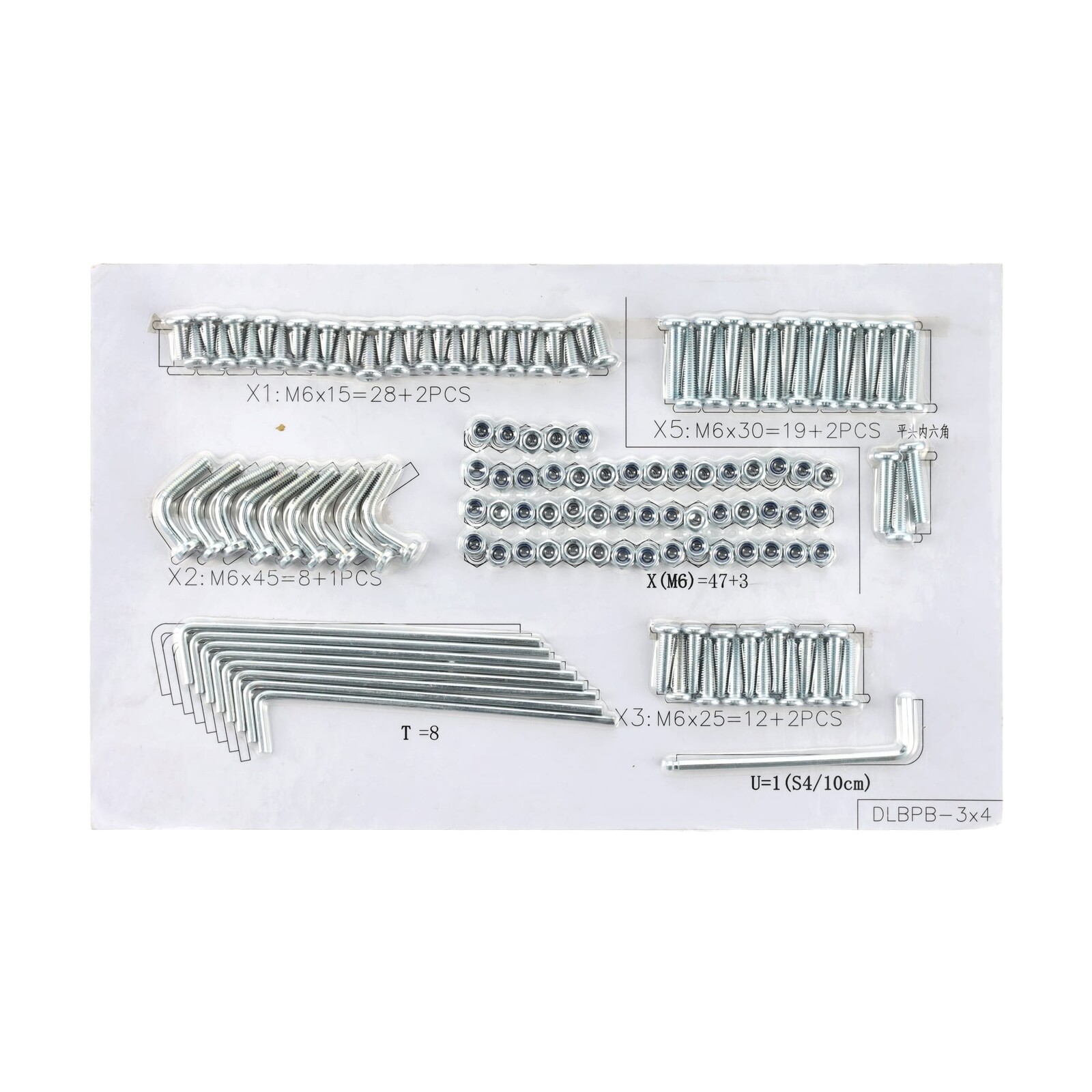 NA sada šroubů - Mondo 3 x 4