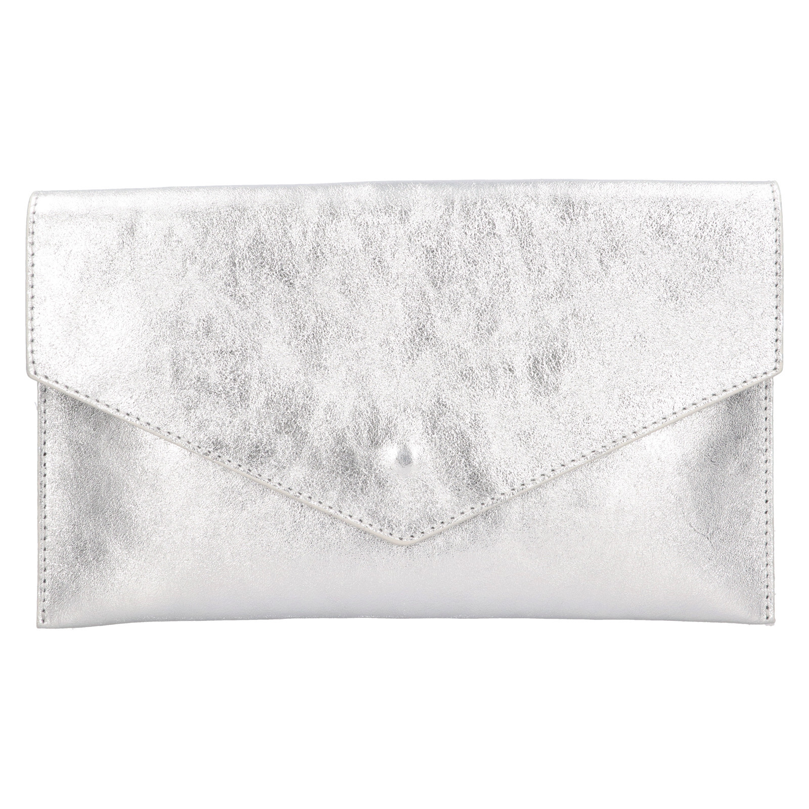 Dámské kožené plesové psaníčko Italia Fiola - stříbrná