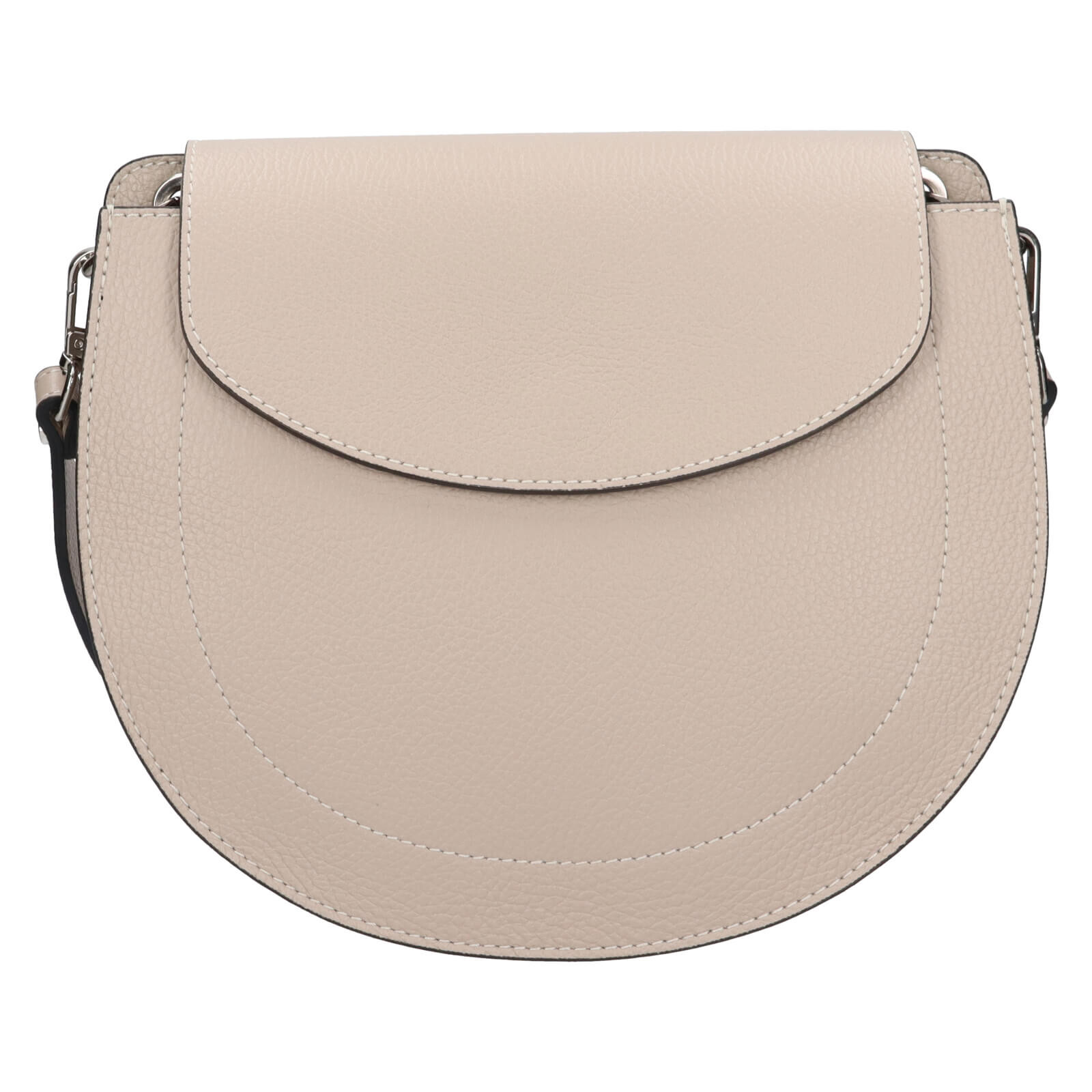 Dámská kožená crossbody kabelka Italia Locita - béžová