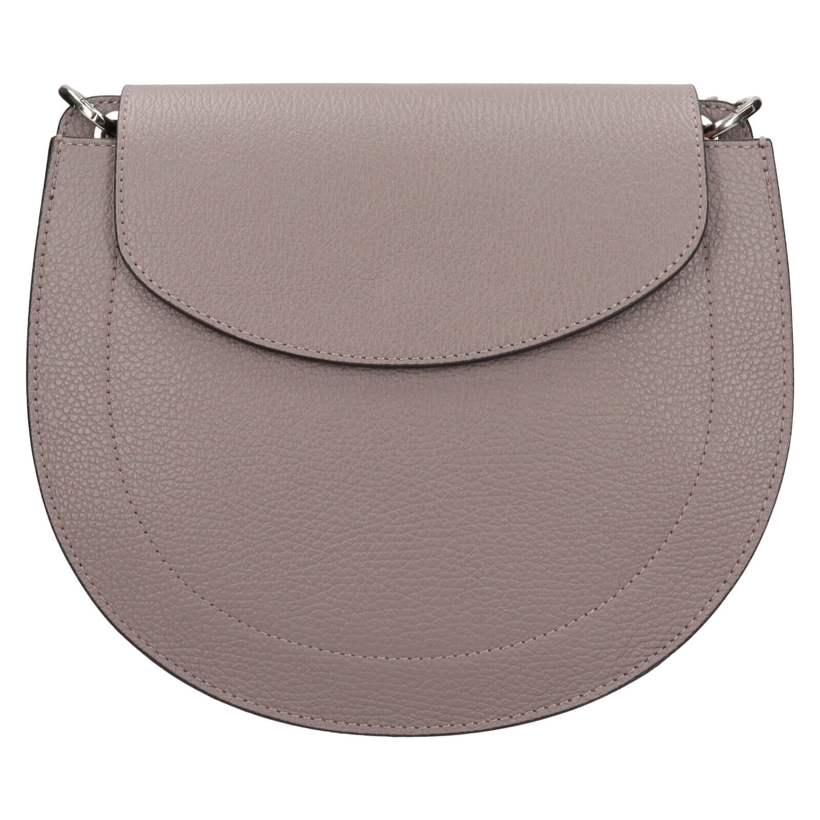 Dámská kožená crossbody kabelka Italia Locita - šedá