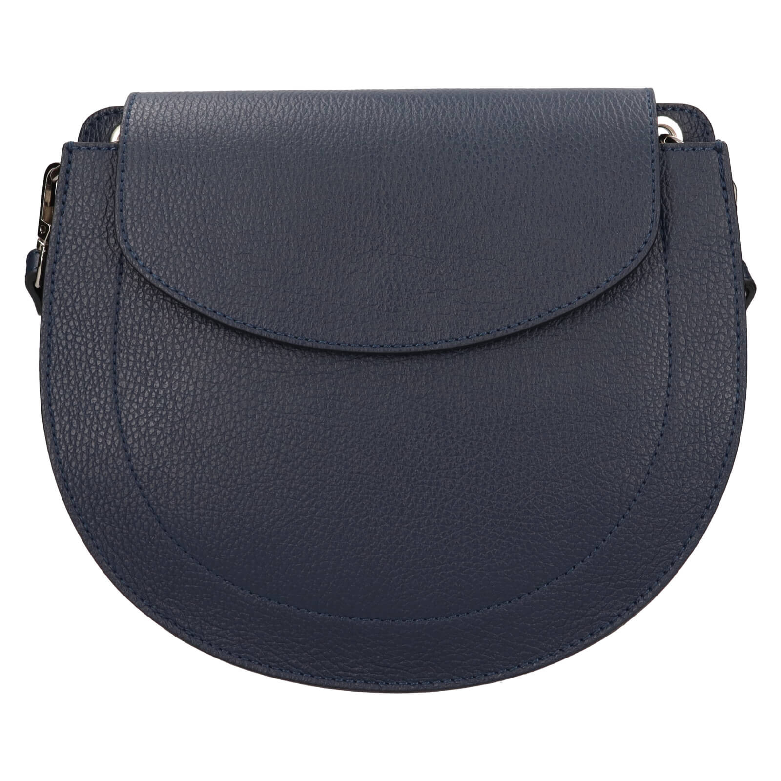 Dámská kožená crossbody kabelka Italia Locita - tmavě modrá