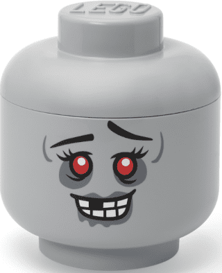 LEGO úložná hlava (velikost L) - zombie