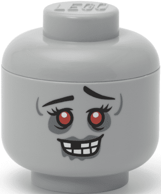 LEGO úložná hlava (mini) - zombie