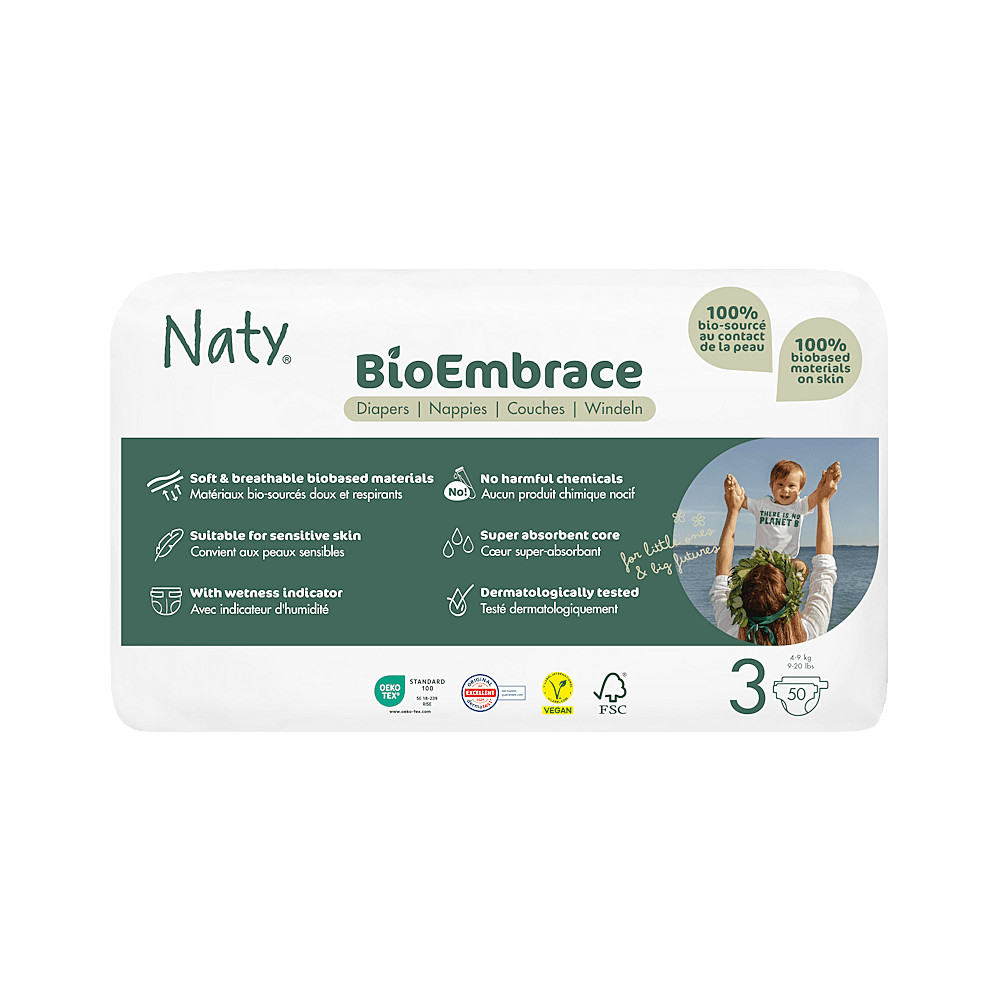 ECO BY NATY Bioembrace midi plenky economy pack 4 - 9 kg 50 kusů, poškozený obal