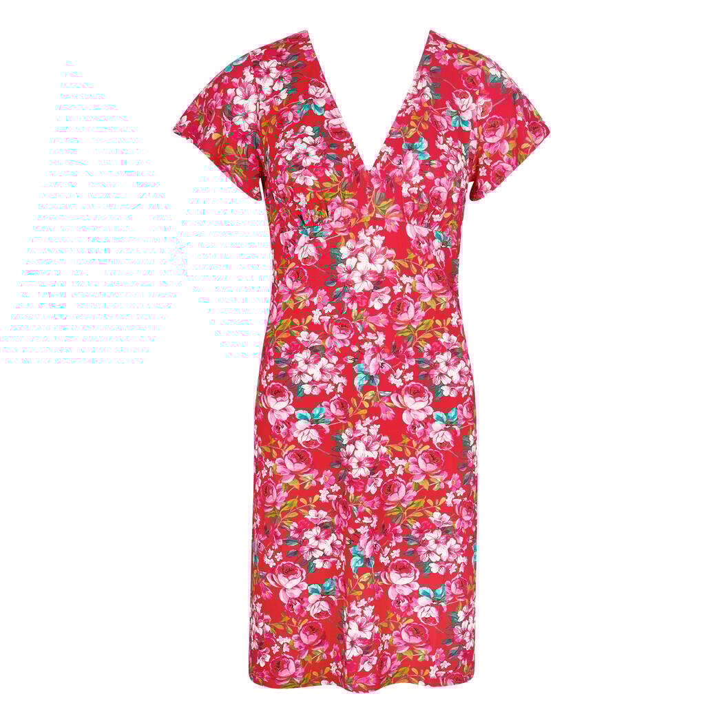 Šaty ANTIGEL (ESB1580-03), Barva červená, Velikost M