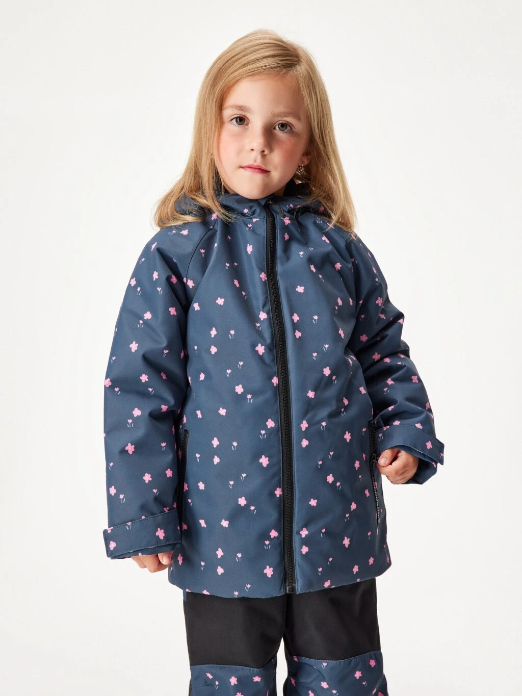 Zimní bunda Polar, Květiny - vel. 122/128