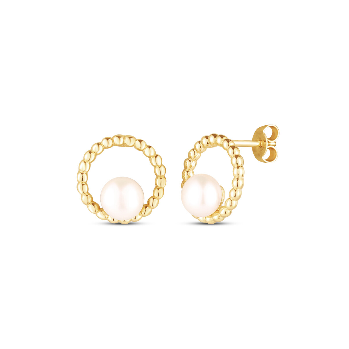 Náušnice s perlou 235-693-524700 3.20g