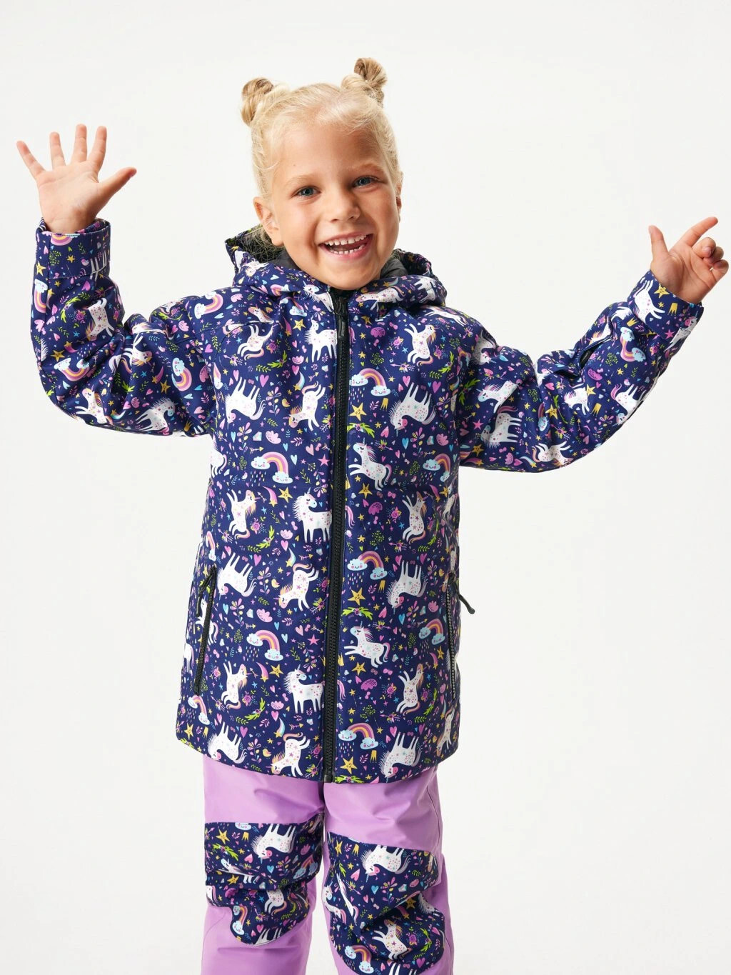 Zimní bunda Polar, Jednorožci - vel. 128/134