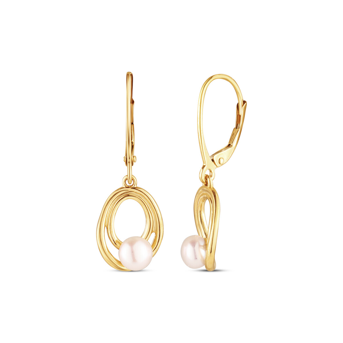 Náušnice s perlou 235-693-516600 2.80g