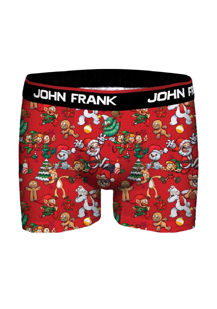 Pánské boxerky John Frank JFBD37-CH-RED PARTY