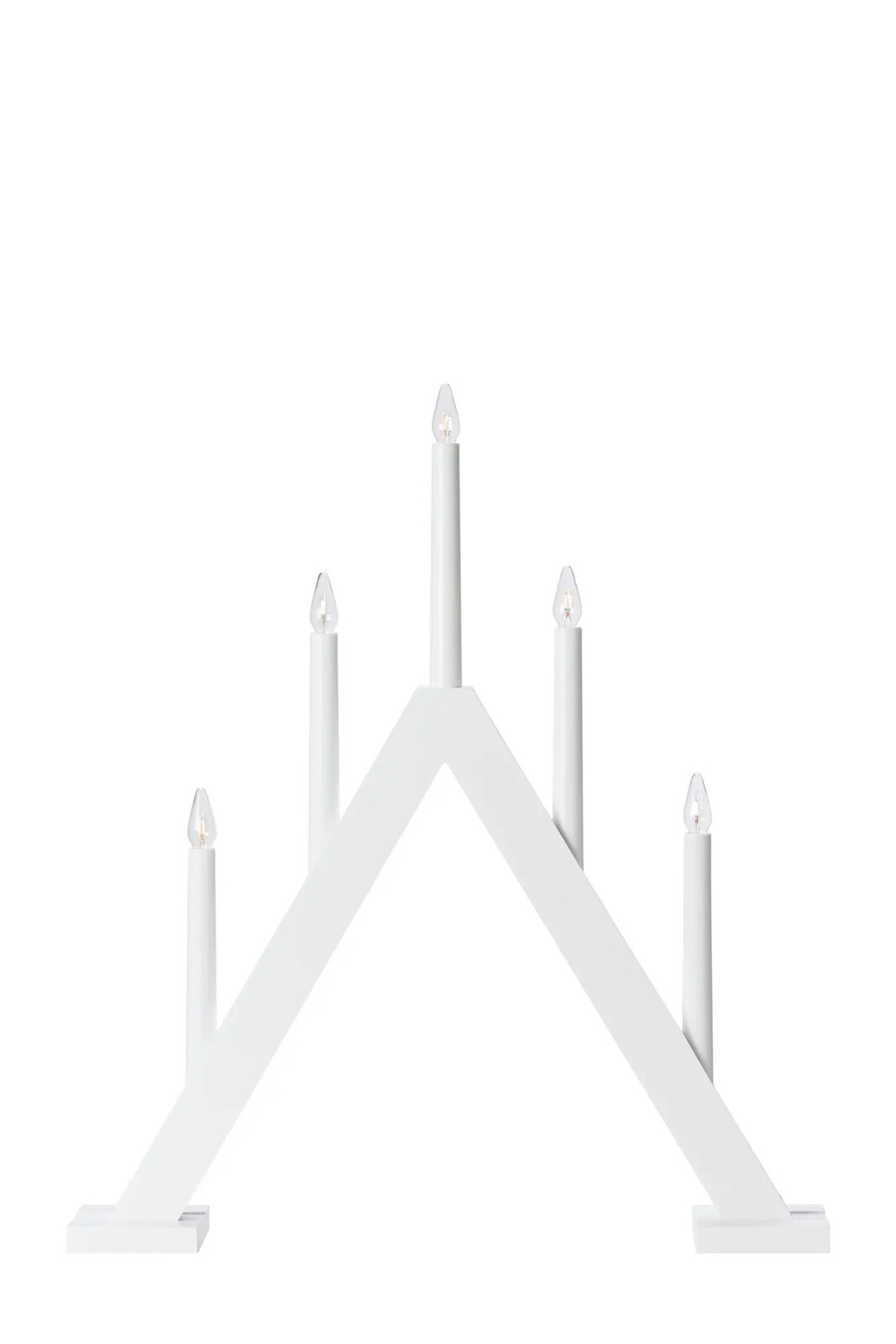 Markslöjd Ariele adventní bílý svícen 47 cm