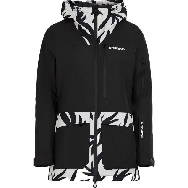 FUNDANGO POPLAR ECO JACKET Dámská lyžařská/snowboardová bunda, černá, velikost