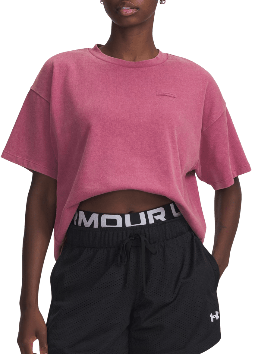 Triko Under Armour UA HWT Boxy Wash SS