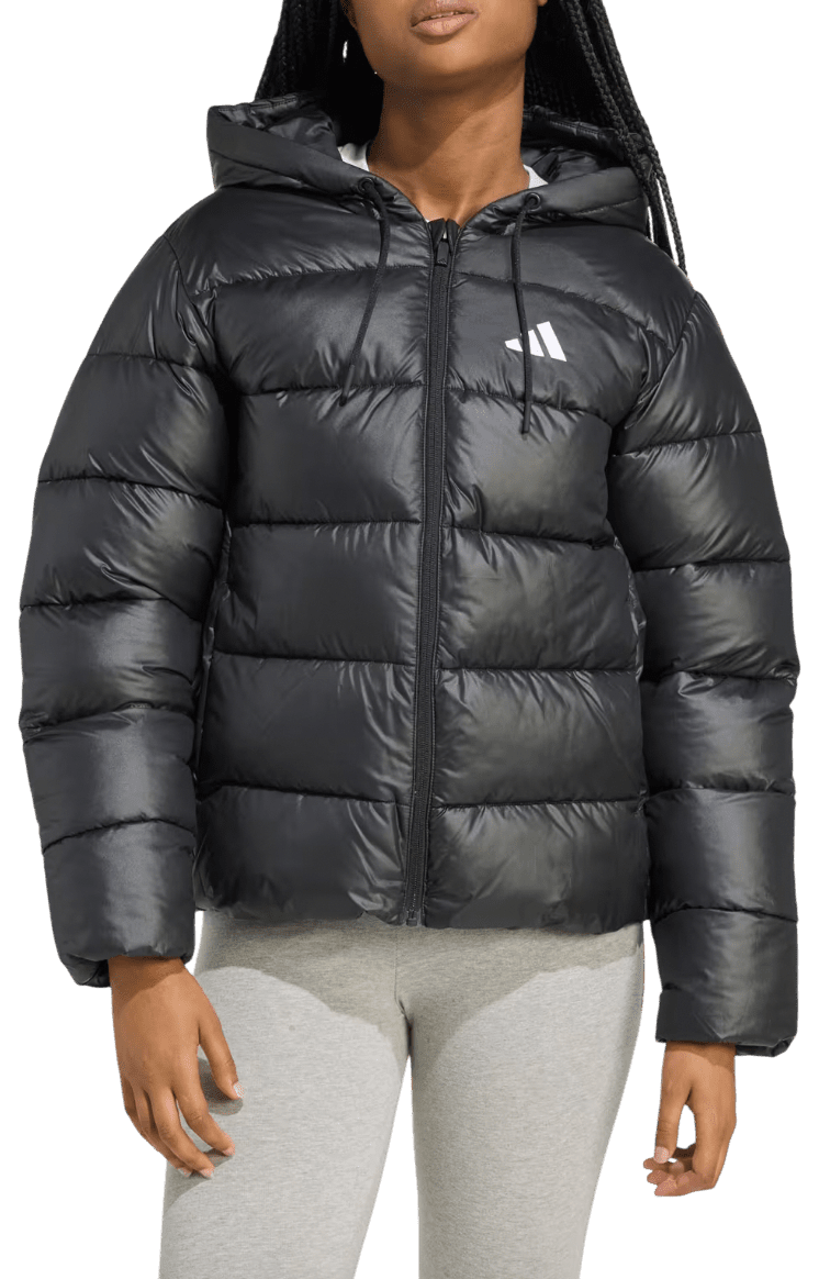 Bunda s kapucí adidas  Essentials Climawarm Synthetic Down Puffer Hooded Women