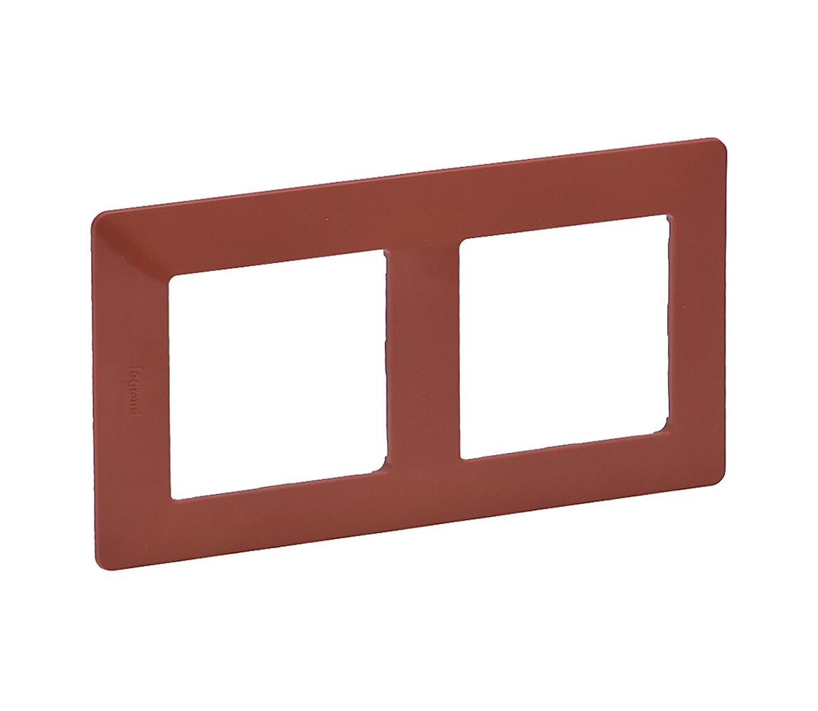 Legrand 754072 - Rámeček pro spínače VALENA LIFE 2P cihlová 754072