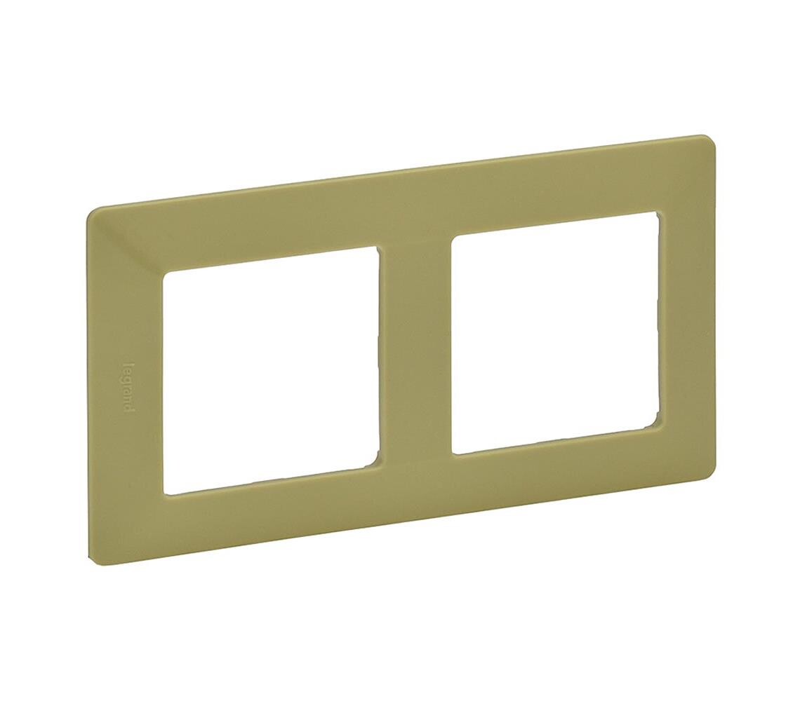 Legrand 754082 - Rámeček pro spínače VALENA LIFE 2P zelená 754082