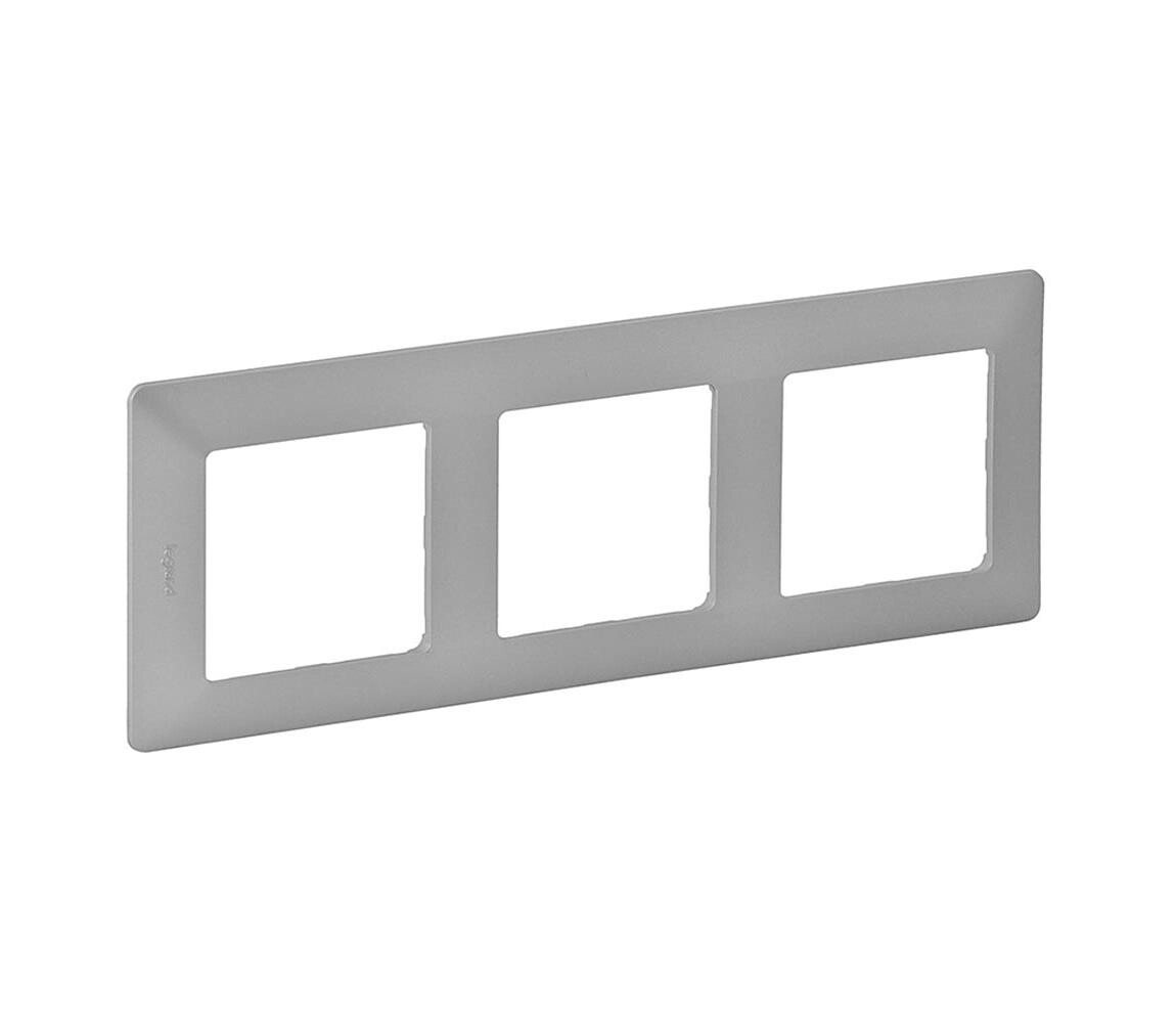 Legrand 754133 - Rámeček pro spínače VALENA LIFE 3P hliník 754133