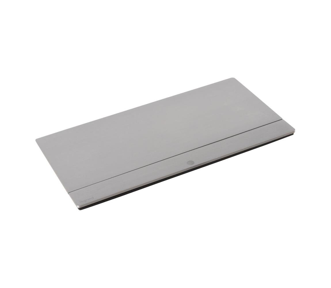 Legrand 654808 - Zásuvkový rámeček pro desku stolu POP-UP 8M stříbrná 654808