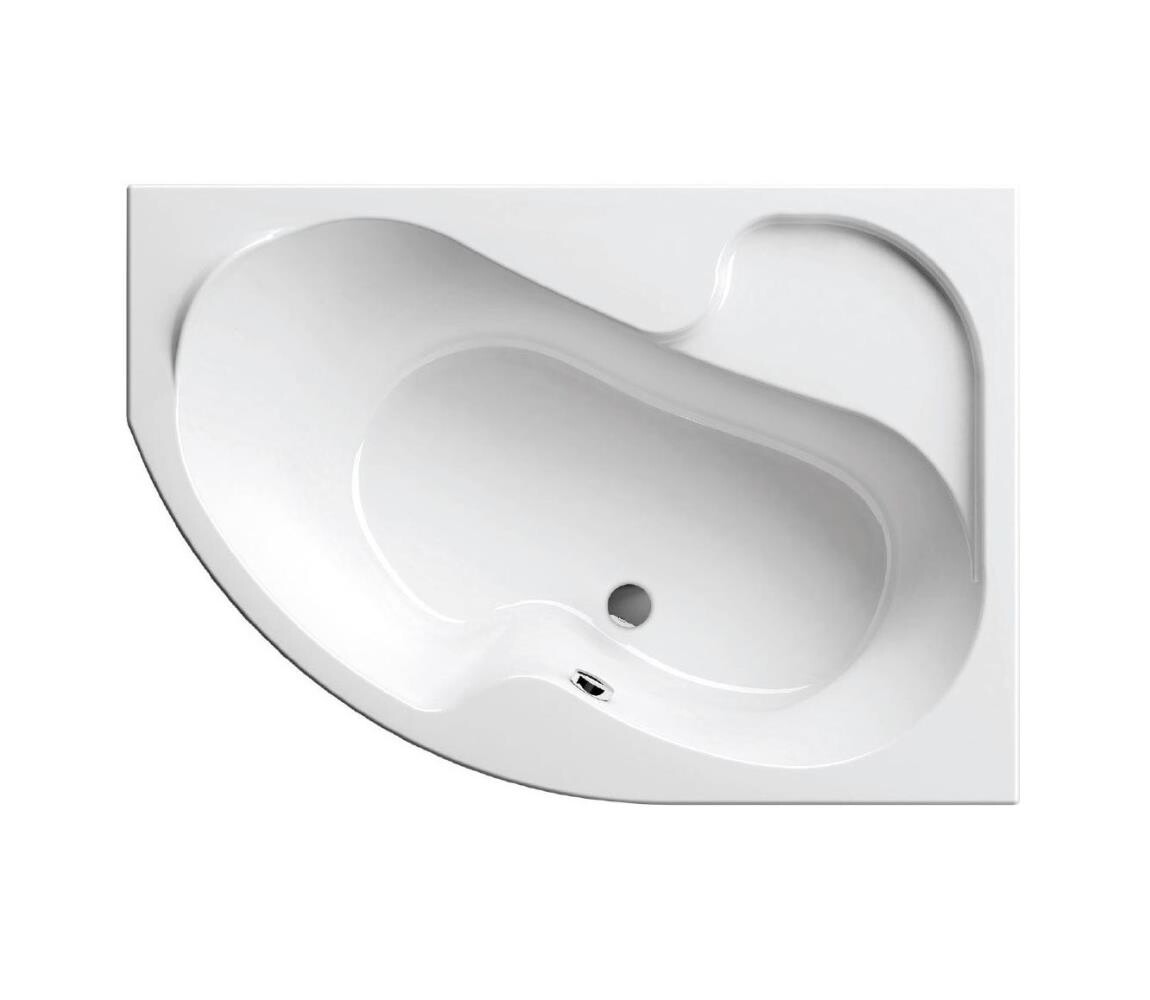 Ravak CV01000000 - Rohová vana ROSA 140x105 cm akrylát/bílá CV01000000