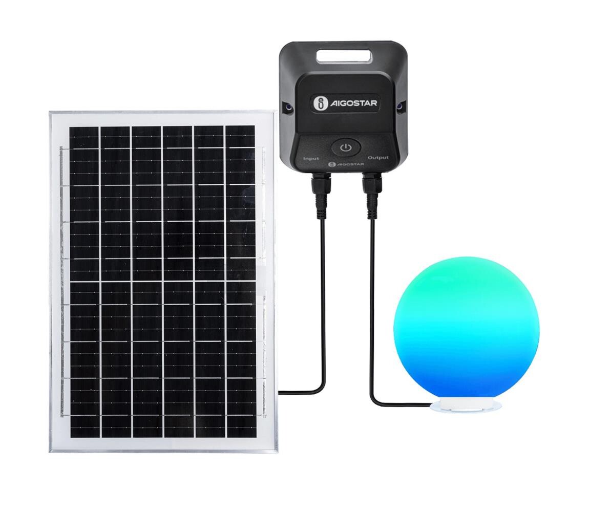 B.V. -LED RGB Stm. ven. lampa MESH 35W/3,7V 4000mAh 2700-6500K IP65 pr. 50 cm S1030234B