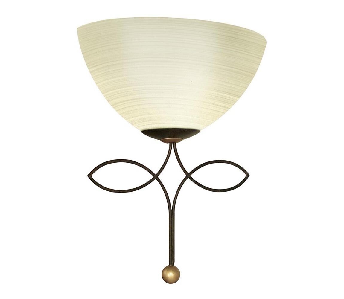 EGLO 89135 - Nástěnné svítidlo BELUGA 1xE27/60W antická hnědá 89135