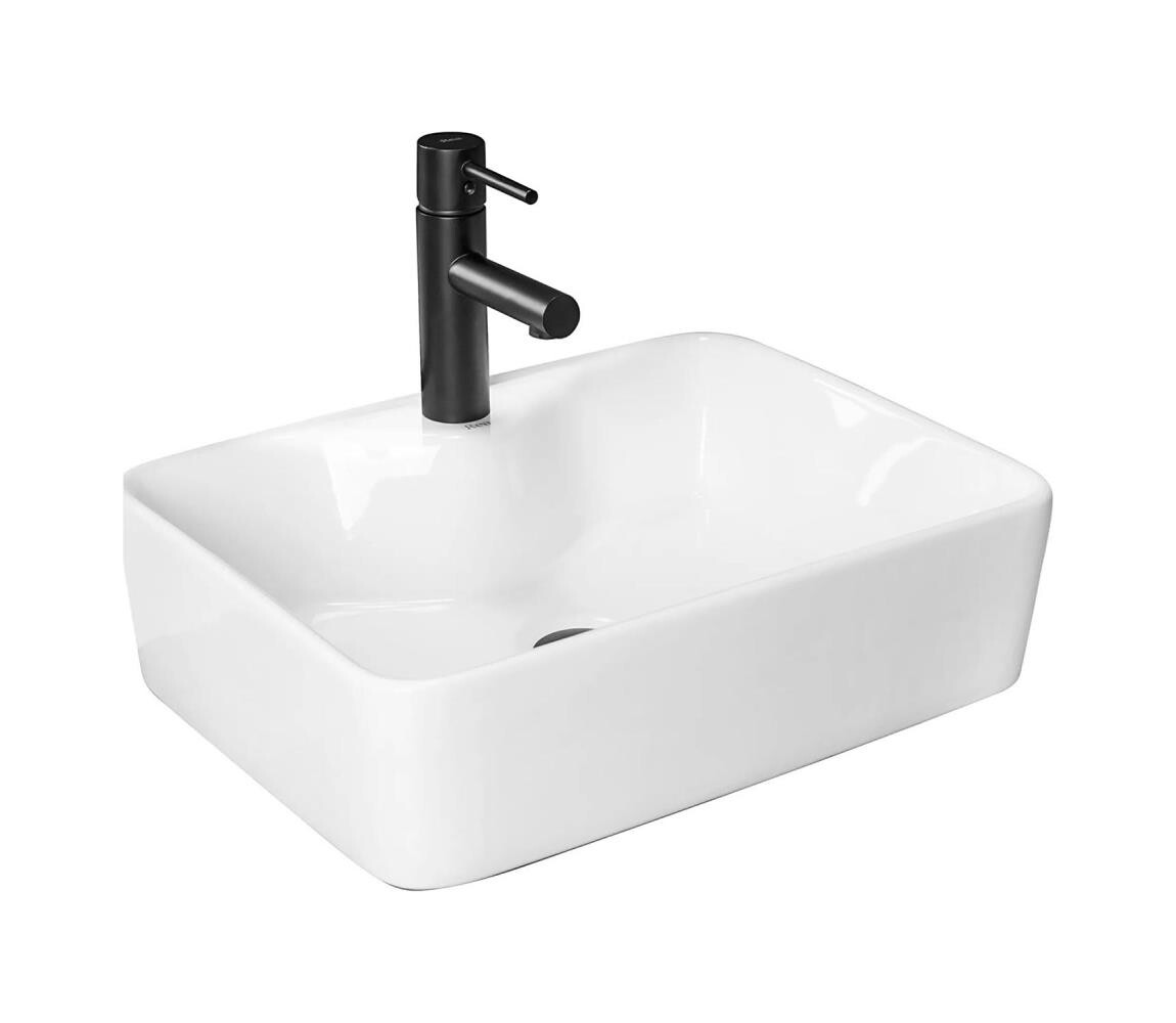 REA-U6524 - Umyvadlo na desku KELLY 38x49 cm keramika/lesklá bílá REA-U6524