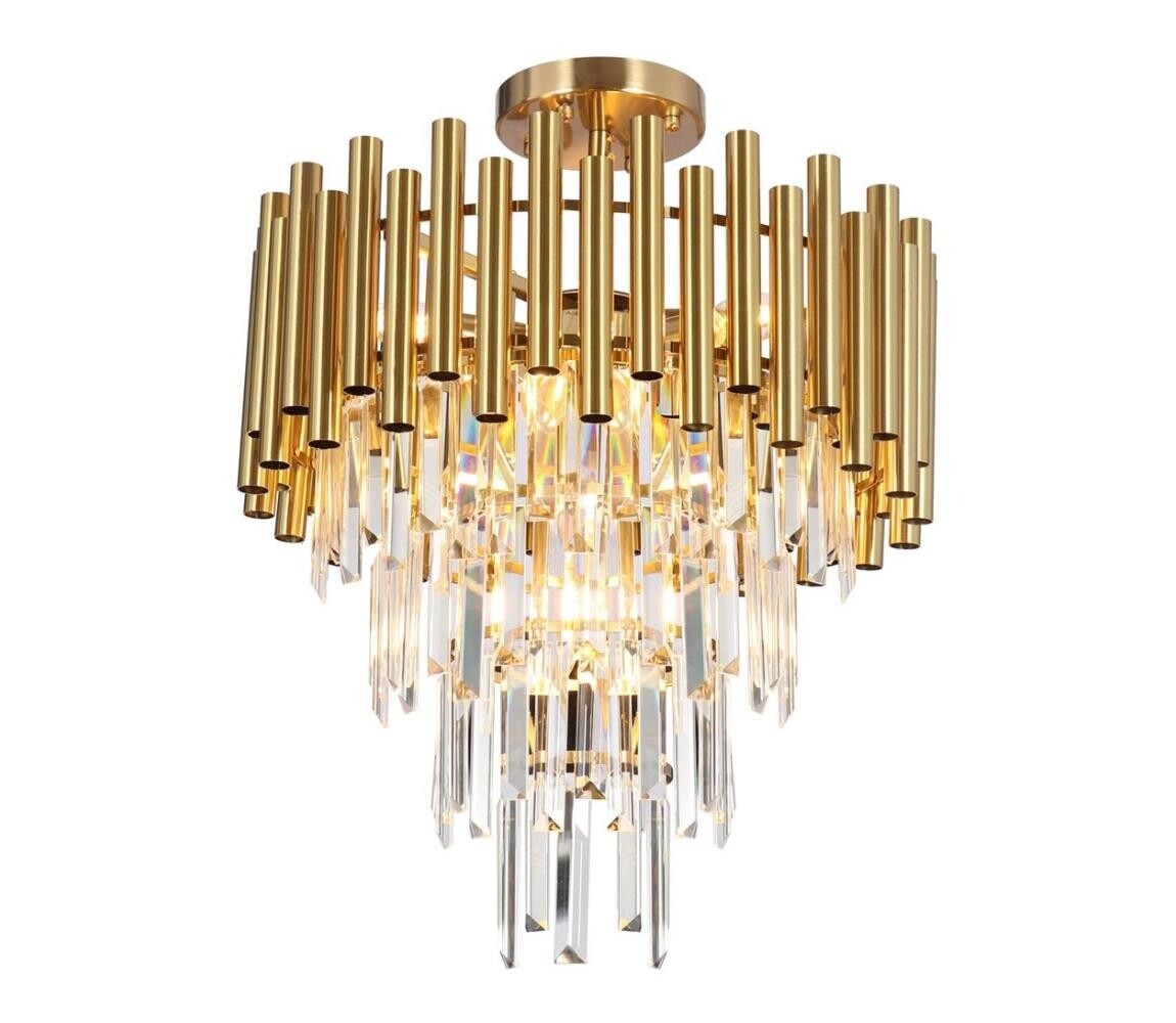 Lustr na tyči MADISON 9xE14/40W/230V zlatá ML8806