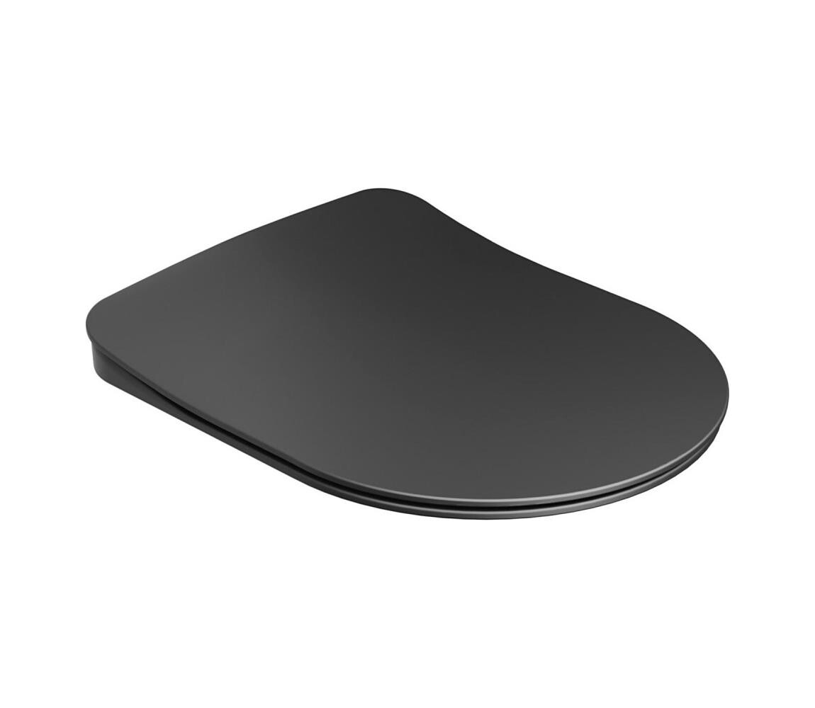 Ravak X01795 - Záchodové prkénko SoftClose CHROME černá X01795