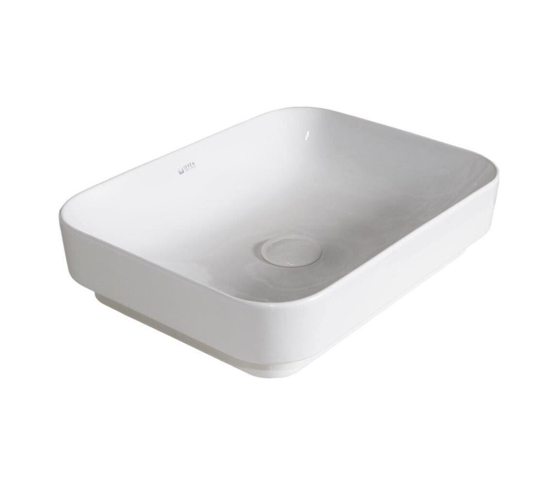 Isvea - Umyvadlo na desku AQUA 60x38 cm keramika/bílá 10SQ50060