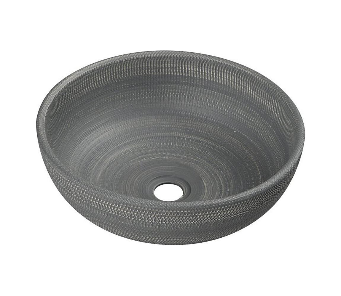 Sapho - Umyvadlo na desku PRIORI pr. 41 cm keramika/šedá PI024