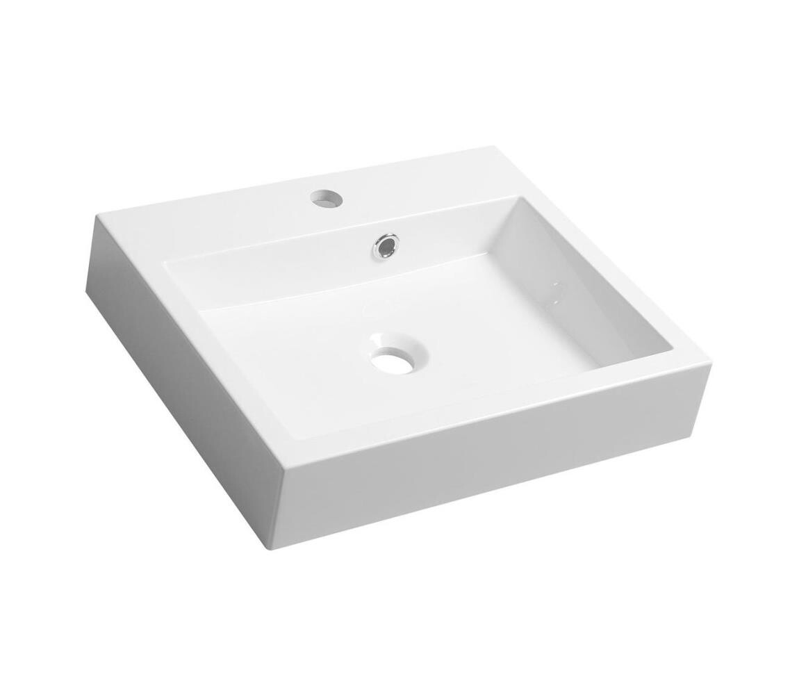 Sapho - Umyvadlo na desku ORINOKO 50x42 cm mramor/bílá OR050