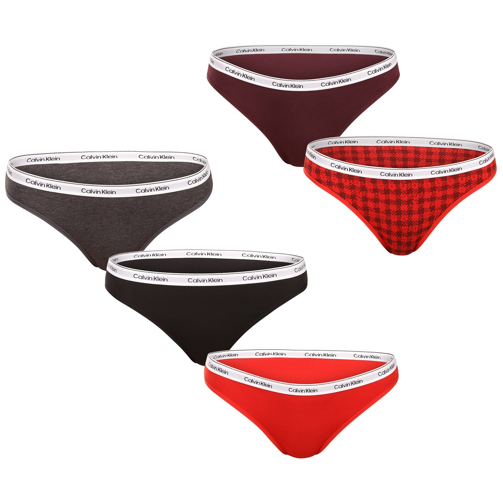 5PACK dámské kalhotky Calvin Klein vícebarevné (QD5208E 323) L