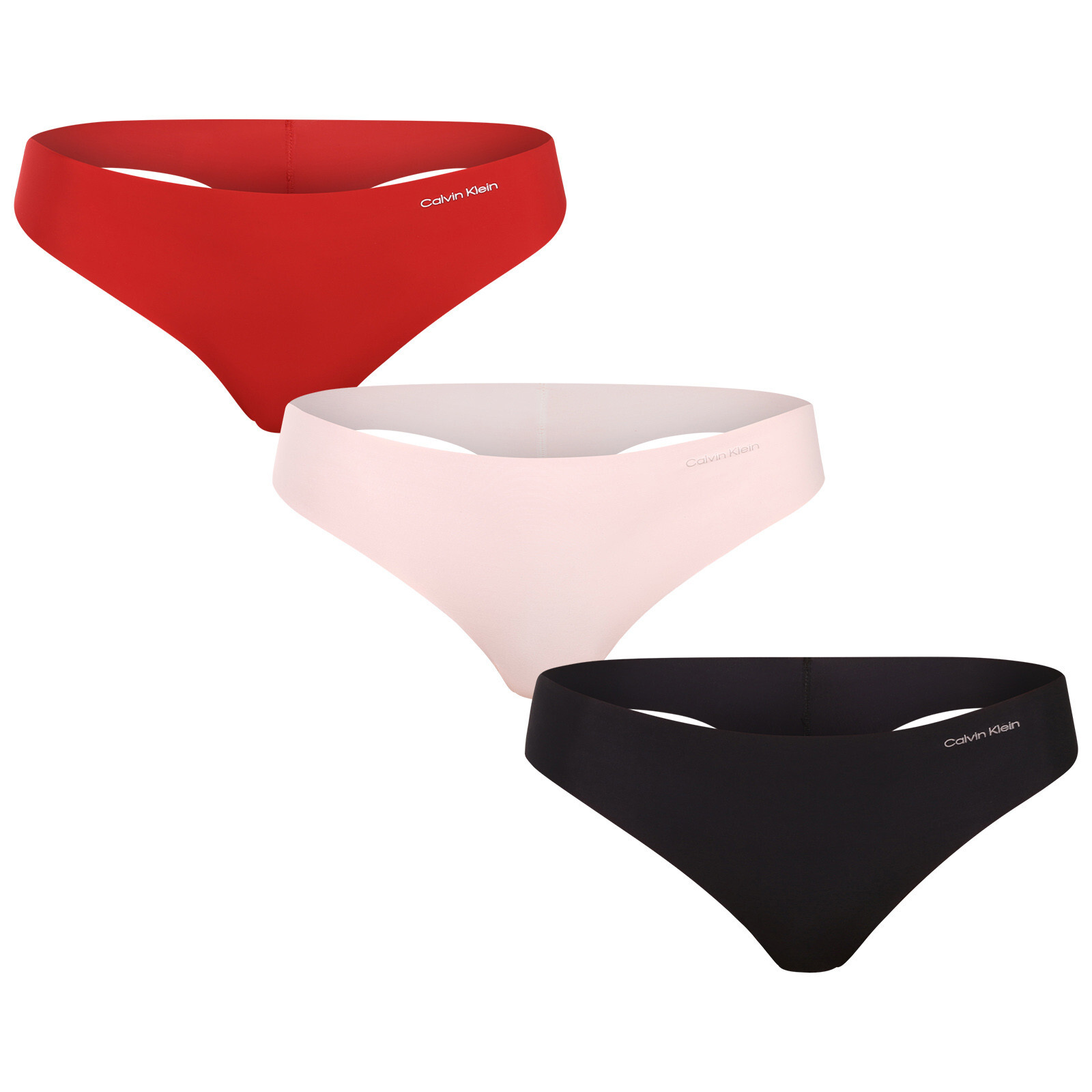 3PACK dámská tanga Calvin Klein bezešvá vícebarevná (QD3558E 31O) L